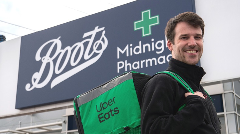 Boots UK and Uber Eats